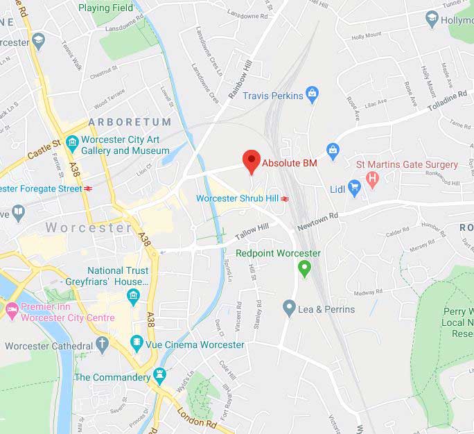 Absolute BMW Worcester Google Maps Address Finding us